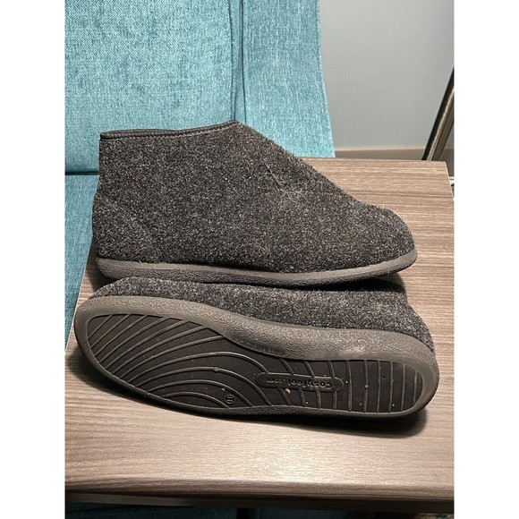 Cosyfeet Robbie Mens Slippers Gray Black Size 11 - Picture 7 of 14